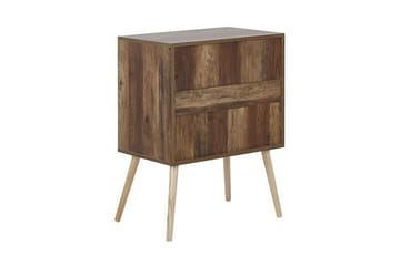 Abatley Kommode 60 cm - Mørkt Træ/Grå - Opbevaring - Opbevaringsmøbler - Kommode