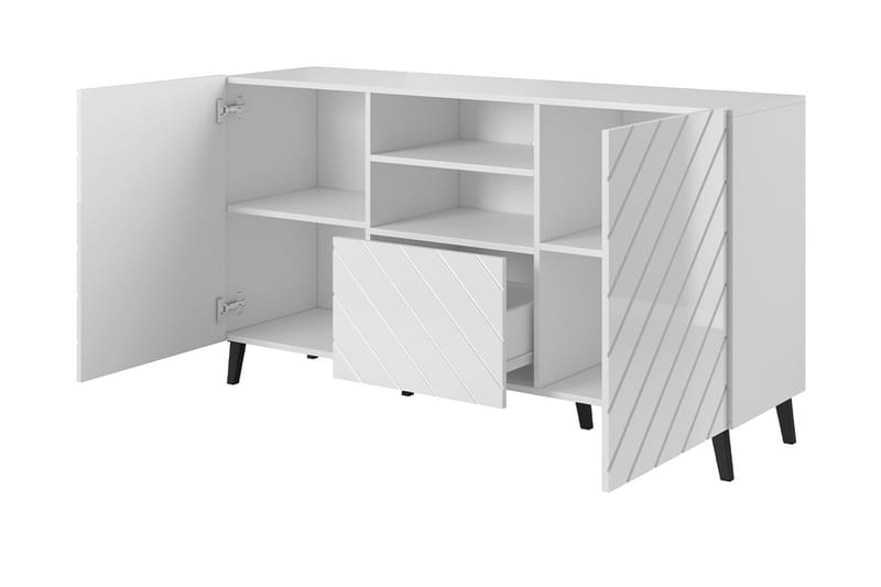 Abeto Kommode 150 cm - Hvid - Opbevaring - Opbevaringsmøbler - Kommode - Entrékommode