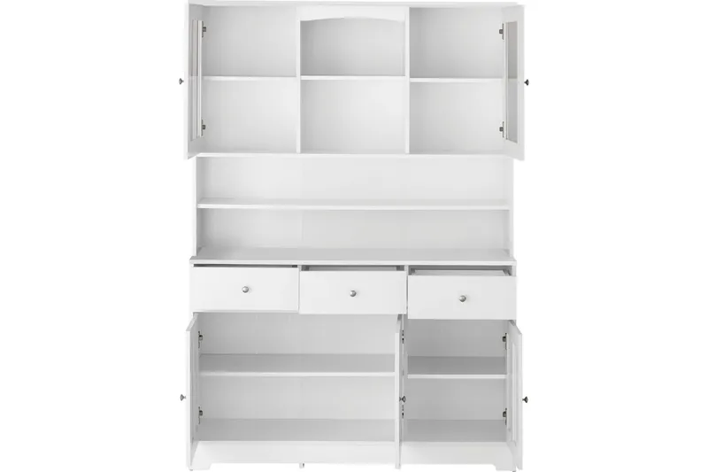 Adelynn Kommode med Overskab - Hvid - Opbevaring - Opbevaringsmøbler - Kommode