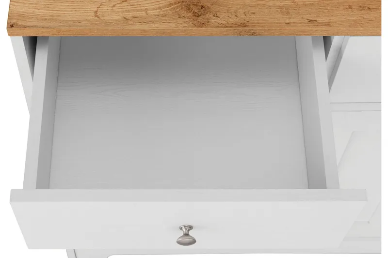 Adelynn Kommode med Overskab - Hvid - Opbevaring - Opbevaringsmøbler - Kommode