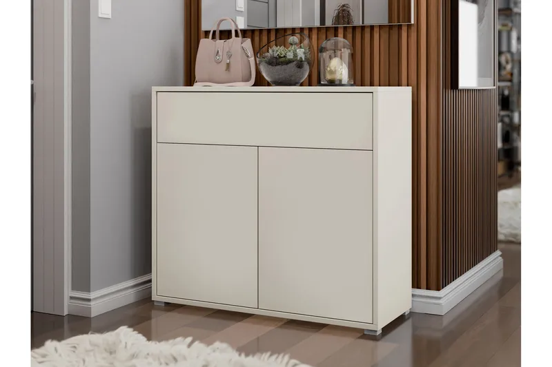 Agawal Kommode 100 cm - Beige - Opbevaring - Opbevaringsmøbler - Kommode - Entrékommode