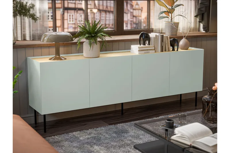 Akie Kommode 200 cm - Grøn - Opbevaring - Opbevaringsmøbler - Kommode