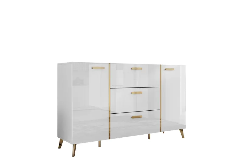 Akihiko Kommode 154 cm, Hvid