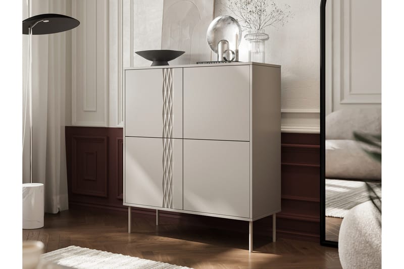 Akiko Kommode 100 cm - Beige - Opbevaring - Opbevaringsmøbler - Kommode - Entrékommode