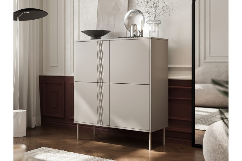 Akiko Kommode 100 cm - Beige - Opbevaring - Opbevaringsmøbler - Kommode - Entrékommode