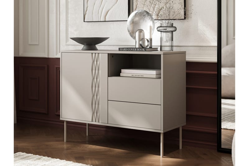 Akiko Kommode 100 cm - Beige - Opbevaring - Opbevaringsmøbler - Kommode - Entrékommode