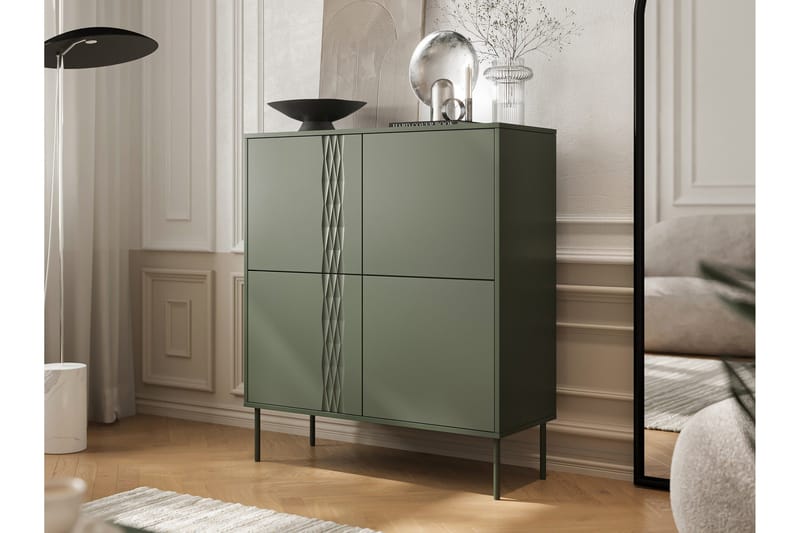 Akiko Kommode 100 cm - Grøn - Opbevaring - Opbevaringsmøbler - Kommode - Entrékommode