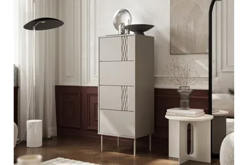 Akiko Kommode 50 cm - Beige - Opbevaring - Opbevaringsmøbler - Kommode - Entrékommode