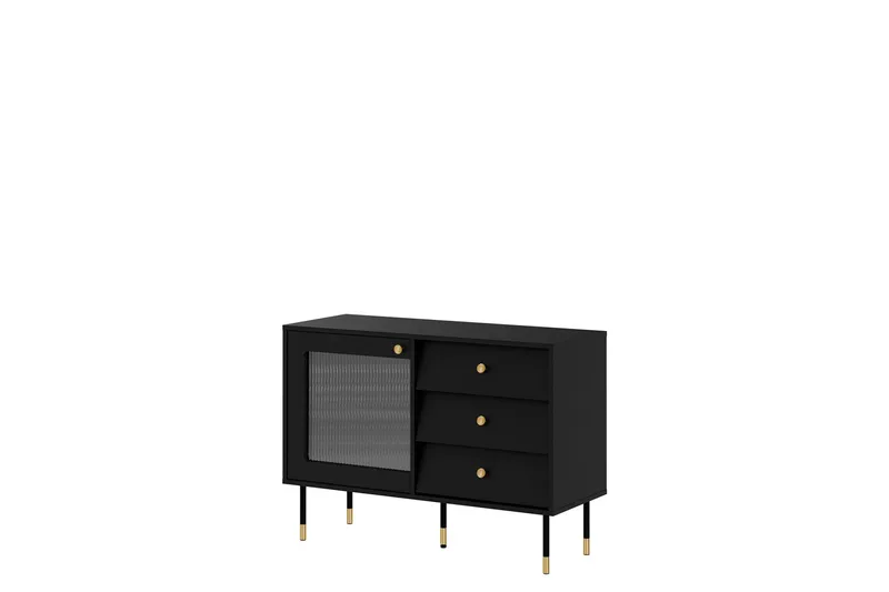 Akilesh Kommode 102 cm - Sort - Opbevaring - Opbevaringsmøbler - Kommode