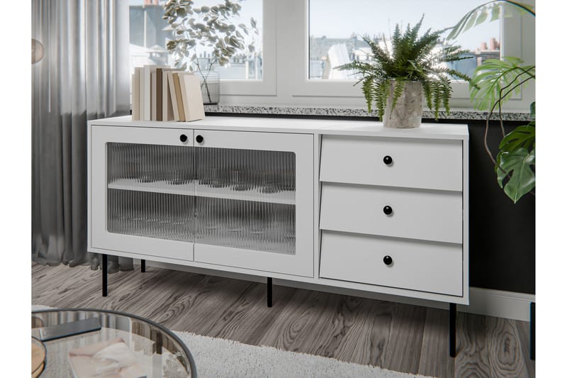 Akilesh Kommode 150 cm - Hvid - Opbevaring - Opbevaringsmøbler - Kommode