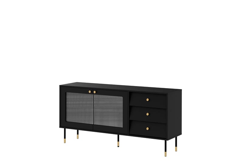 Akilesh Kommode 150 cm, Sort