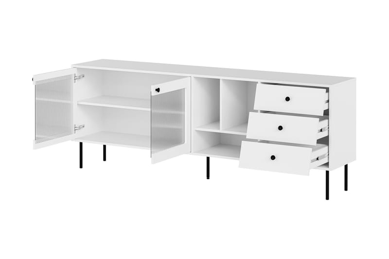 Akilesh Kommode 200 cm - Hvid - Opbevaring - Opbevaringsmøbler - Kommode