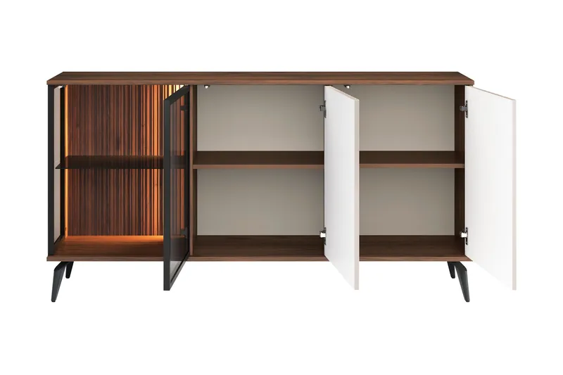 Akinari Kommode 154 cm - Brun / Beige - Opbevaring - Opbevaringsmøbler - Kommode