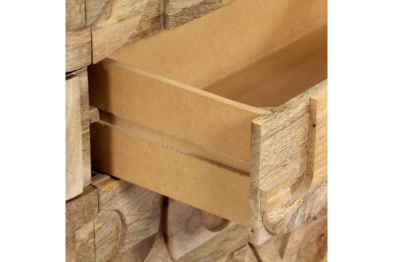 Alfabetskab 6 Skuffer 120 X 35 X 79 Cm Massivt Mangotræ - Brun - Opbevaring - Opbevaringsmøbler - Kommode