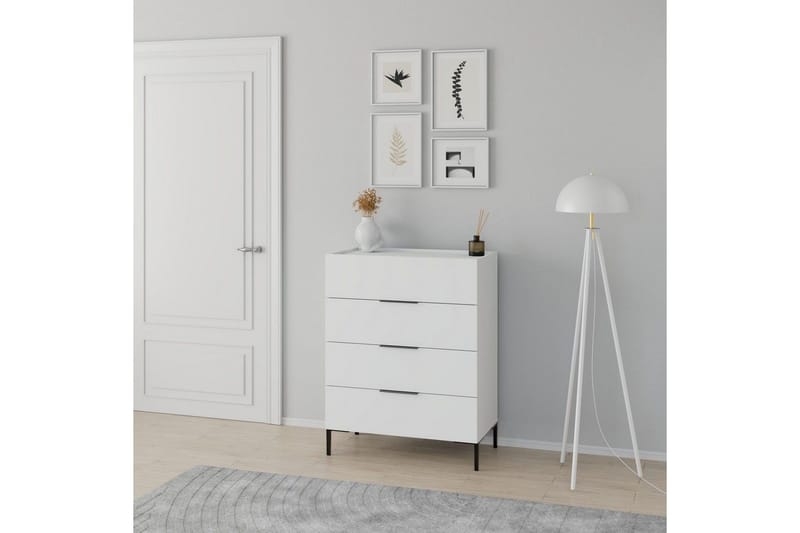 Almindelig kommode uden overbygning Kommode Matul Hvid Vit - Opbevaring - Opbevaringsmøbler - Kommode - Entrékommode