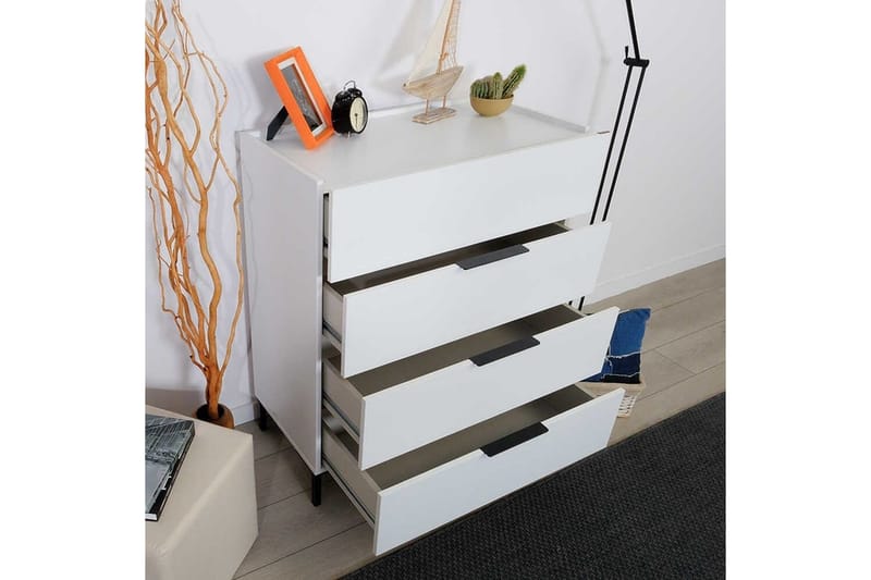 Almindelig kommode uden overbygning Kommode Matul Hvid Vit - Opbevaring - Opbevaringsmøbler - Kommode - Entrékommode
