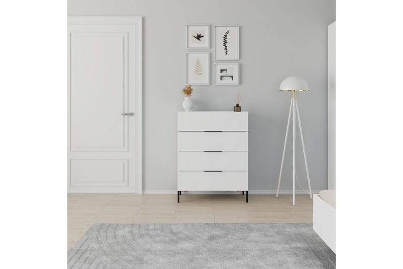 Almindelig kommode uden overbygning Kommode Matul Hvid Vit - Opbevaring - Opbevaringsmøbler - Kommode - Entrékommode