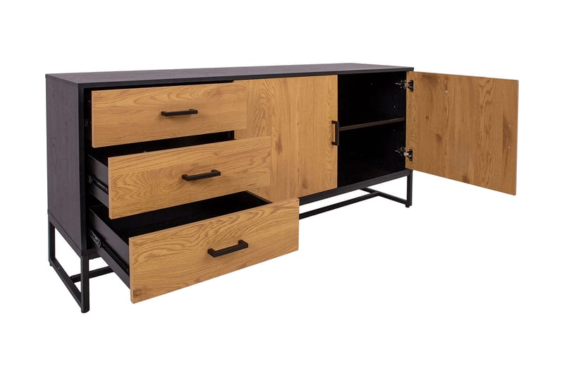 Amsterdam kommode Eg/ Sort - Opbevaring - Opbevaringsmøbler - Kommode