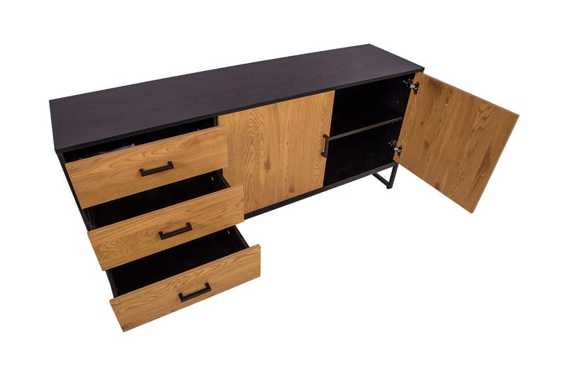 Amsterdam kommode Eg/ Sort - Opbevaring - Opbevaringsmøbler - Kommode