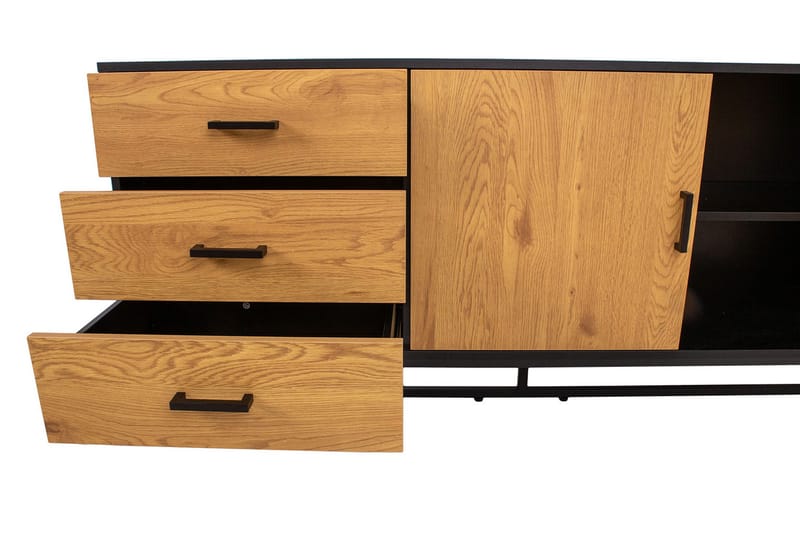 Amsterdam kommode Eg/ Sort - Opbevaring - Opbevaringsmøbler - Kommode