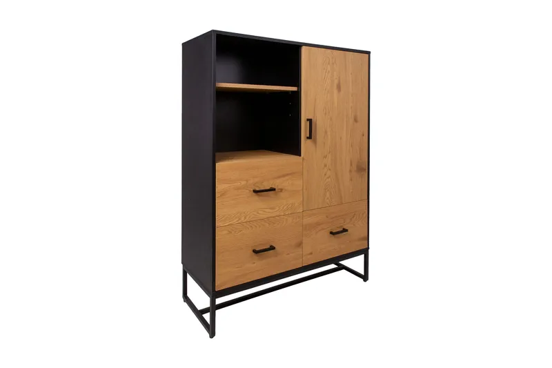 Amsterdam kommode Eg/ Sort, undefined