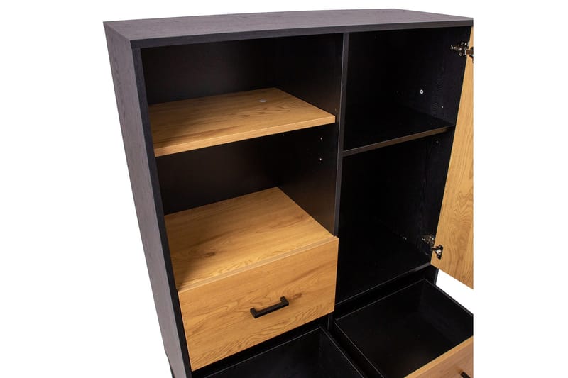 Amsterdam kommode Eg/ Sort - Opbevaring - Opbevaringsmøbler - Kommode - Entrékommode