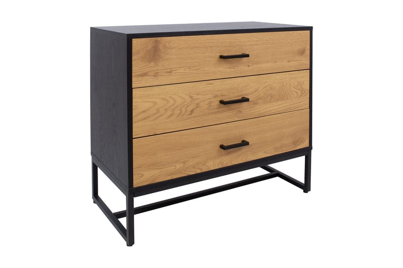 Amsterdam kommode Eg/ Sort, undefined