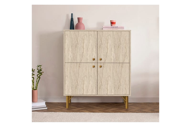 Anaya Kommode 95 cm - Beige - Opbevaring - Opbevaringsmøbler - Kommode - Entrékommode