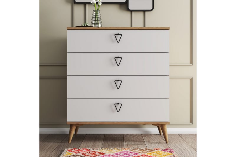 Andifli Kommode 80x90,8 cm - Brun - Opbevaring - Opbevaringsmøbler - Kommode - Entrékommode