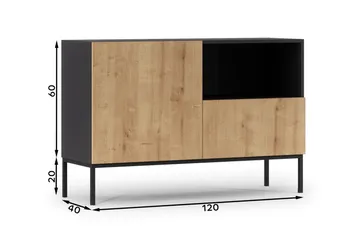 Anjal Kommode 120 cm - Eg - Opbevaring - Opbevaringsmøbler - Kommode