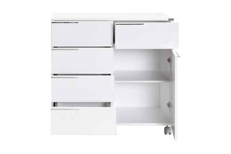 Byrå Vit högglans - Opbevaring - Opbevaringsmøbler - Kommode - Arkivskabe