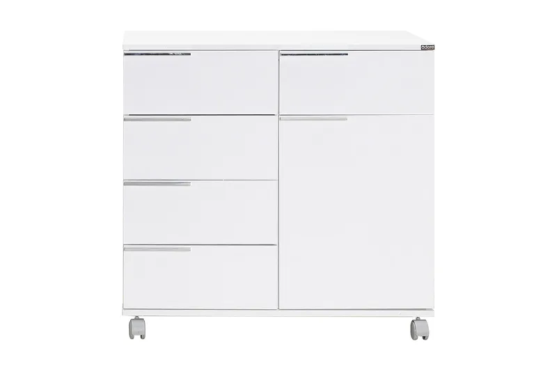 Byrå Vit högglans - Opbevaring - Opbevaringsmøbler - Kommode - Arkivskabe