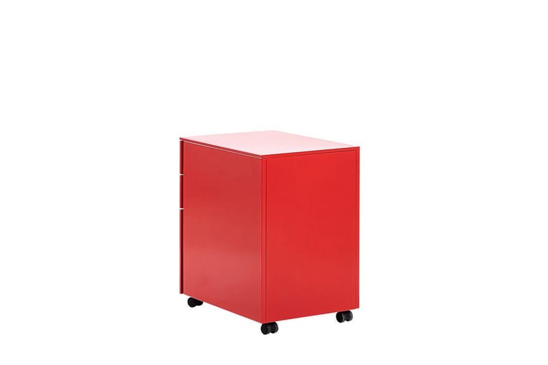 Garum Kontorskab 39x52 cm - Metal/Rød - Opbevaring - Opbevaringsmøbler - Kommode - Arkivskabe