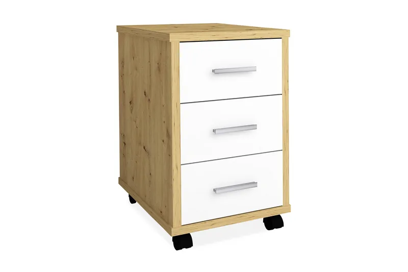 Keishon Opbevaringsskab 35 cm, Brun/Hvid