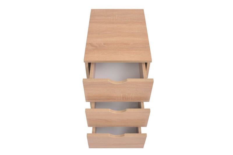 Kommode 33 X 45 X 60 Cm Egetræ - Brun - Opbevaring - Opbevaringsmøbler - Kommode - Arkivskabe