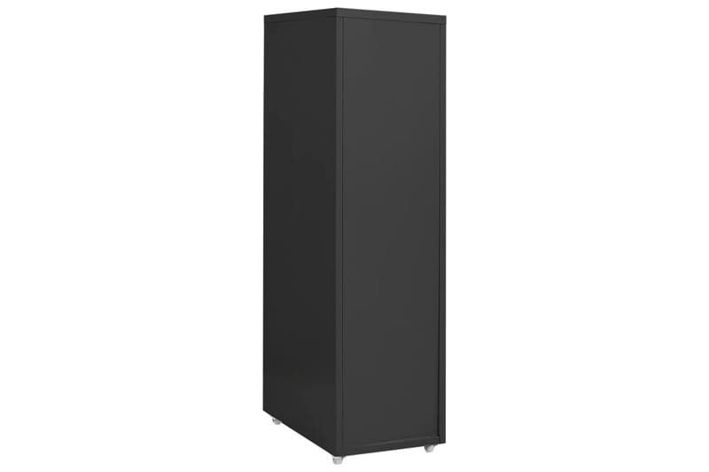 mobilt arkivskab 28x41x109 cm metal antracitgrå - Antracit - Opbevaring - Opbevaringsmøbler - Kommode - Arkivskabe