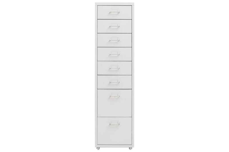 mobilt arkivskab 28x41x109 cm metal grå - Grå - Opbevaring - Opbevaringsmøbler - Kommode - Arkivskabe