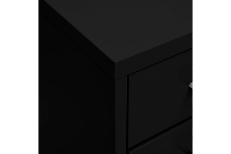 mobilt arkivskab 28x41x109 cm metal sort - Sort - Opbevaring - Opbevaringsmøbler - Kommode - Arkivskabe