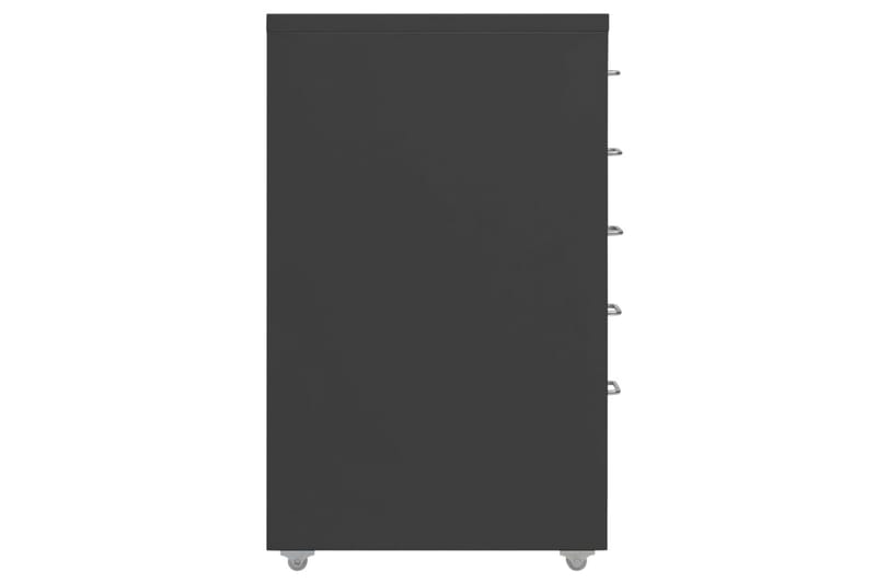 mobilt arkivskab 28x41x69 cm metal antracitgrå - Antracit - Opbevaring - Opbevaringsmøbler - Kommode - Arkivskabe