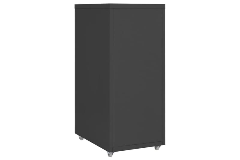 mobilt arkivskab 28x41x69 cm metal antracitgrå - Antracit - Opbevaring - Opbevaringsmøbler - Kommode - Arkivskabe