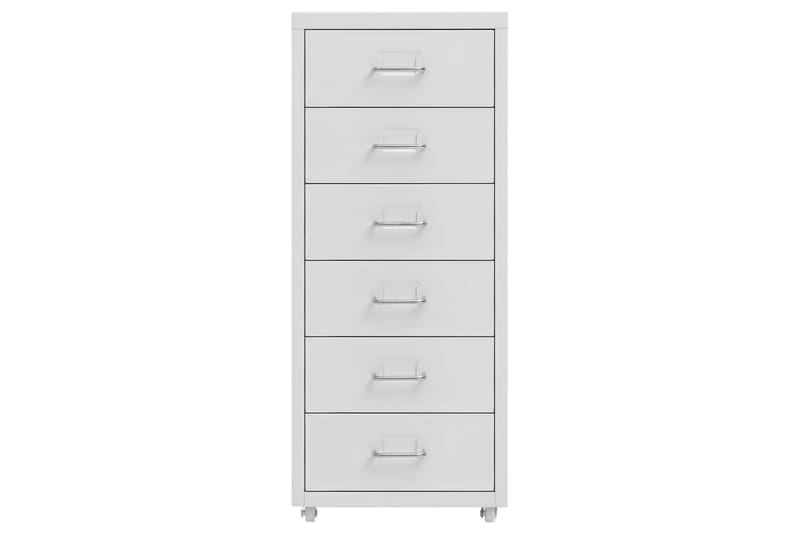 mobilt arkivskab 28x41x69 cm metal grå - Grå - Opbevaring - Opbevaringsmøbler - Kommode - Arkivskabe