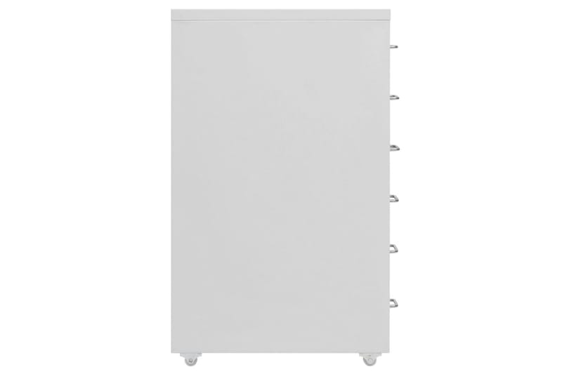 mobilt arkivskab 28x41x69 cm metal grå - Grå - Opbevaring - Opbevaringsmøbler - Kommode - Arkivskabe
