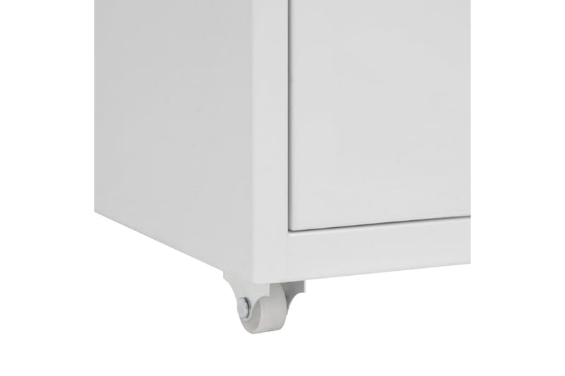 mobilt arkivskab 28x41x69 cm metal grå - Grå - Opbevaring - Opbevaringsmøbler - Kommode - Arkivskabe