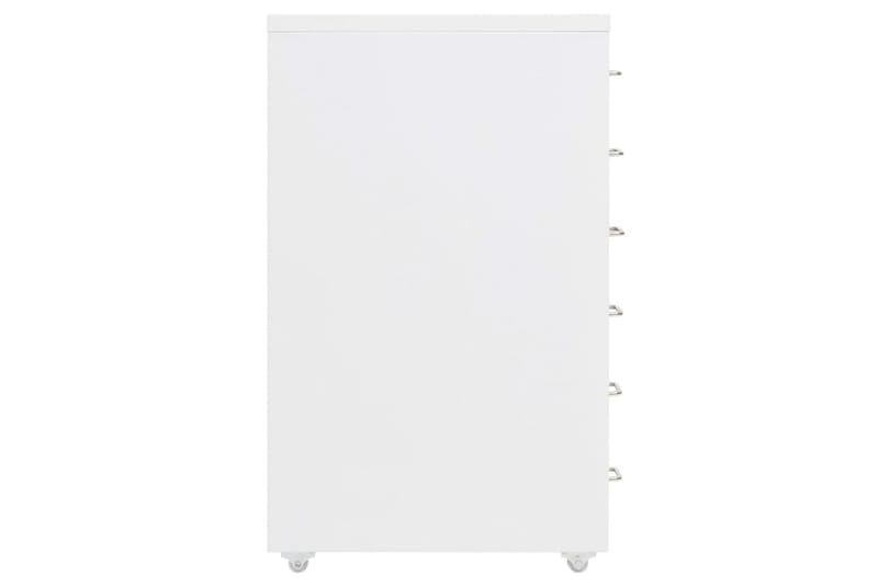 mobilt arkivskab 28x41x69 cm metal hvid - Hvid - Opbevaring - Opbevaringsmøbler - Kommode - Arkivskabe