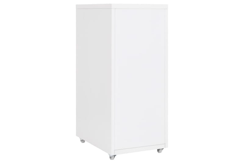 mobilt arkivskab 28x41x69 cm metal hvid - Hvid - Opbevaring - Opbevaringsmøbler - Kommode - Arkivskabe