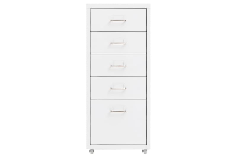 mobilt arkivskab 28x41x69 cm metal hvid - Hvid - Opbevaring - Opbevaringsmøbler - Kommode - Arkivskabe