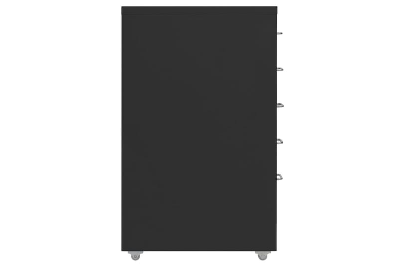mobilt arkivskab 28x41x69 cm metal sort - Sort - Opbevaring - Opbevaringsmøbler - Kommode - Arkivskabe
