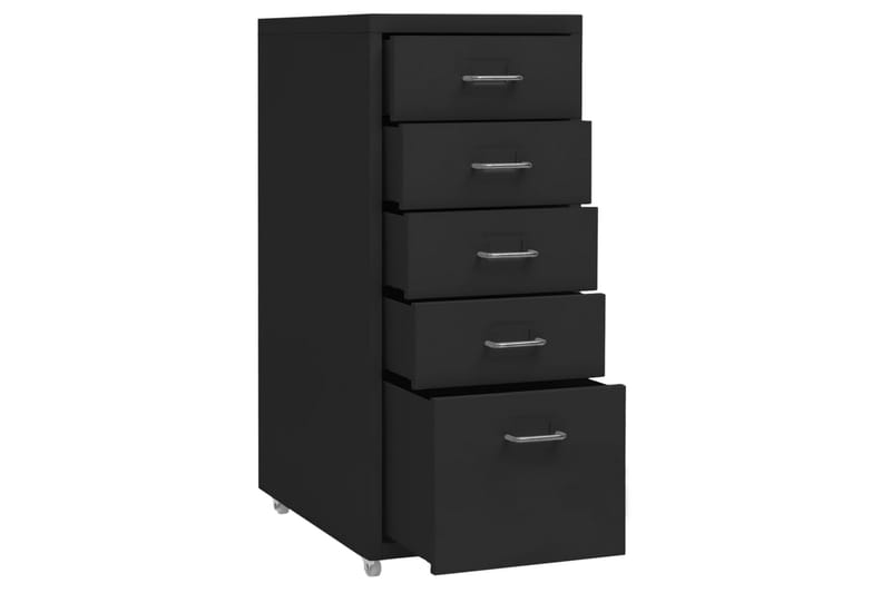mobilt arkivskab 28x41x69 cm metal sort - Sort - Opbevaring - Opbevaringsmøbler - Kommode - Arkivskabe