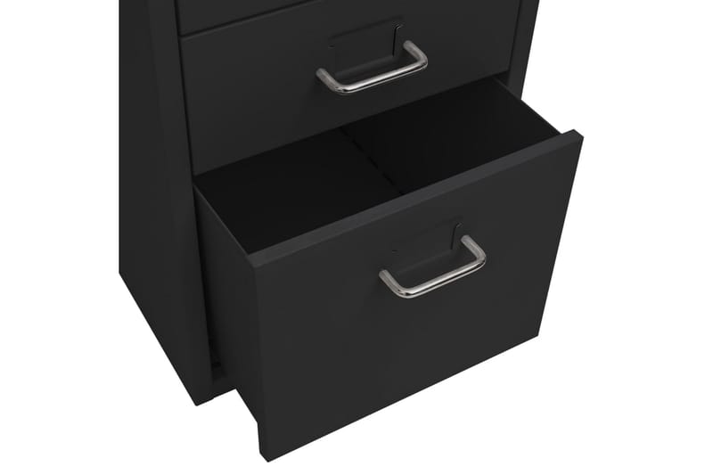 mobilt arkivskab 28x41x69 cm metal sort - Sort - Opbevaring - Opbevaringsmøbler - Kommode - Arkivskabe