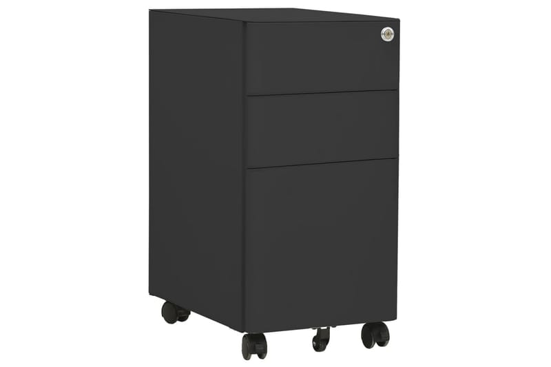 mobilt arkivskab 30x45x59 cm stål antracitgrå - Antracit - Opbevaring - Opbevaringsmøbler - Kommode - Arkivskabe
